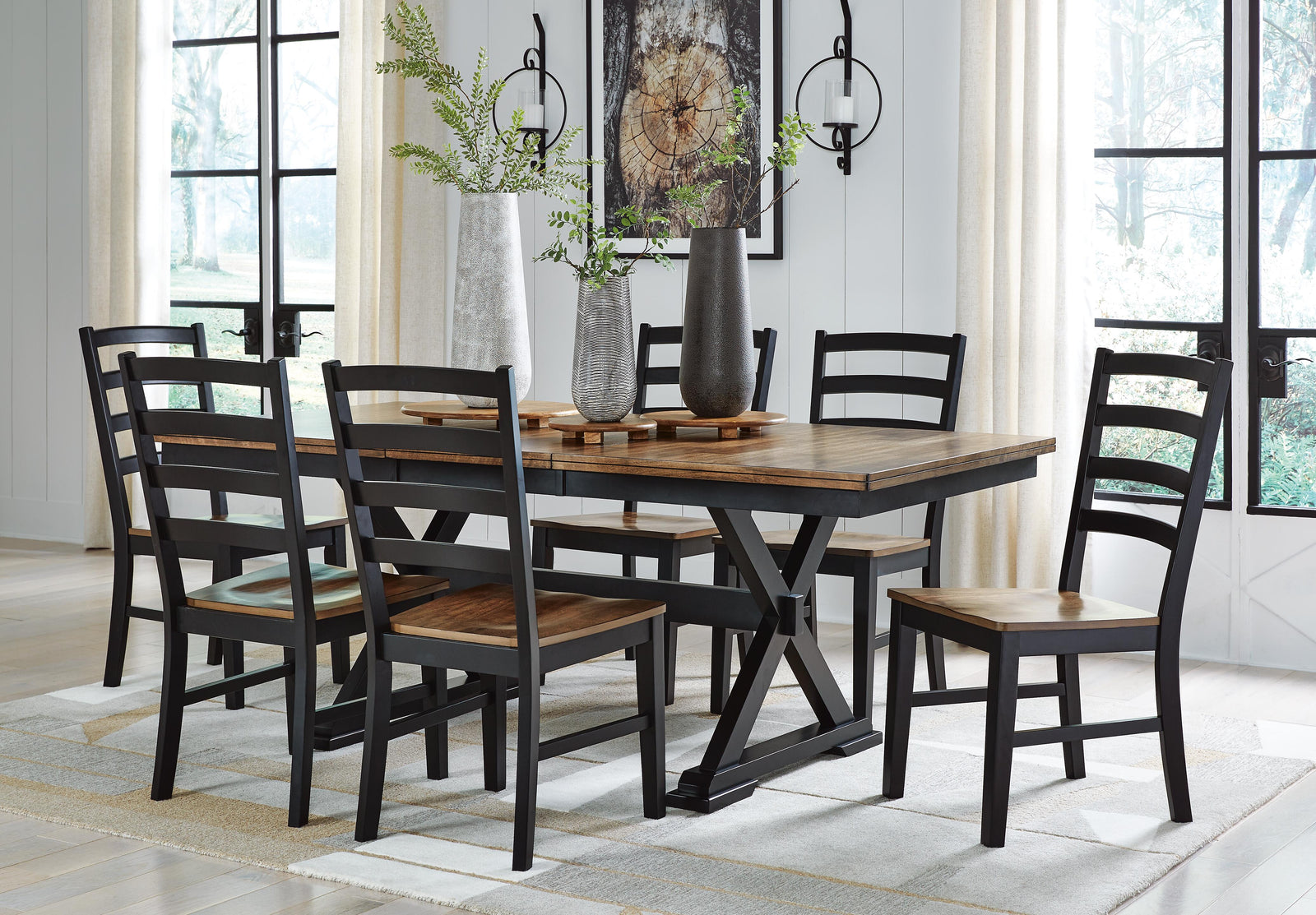 Wildenauer Extension Dining Table and 6 Chairs (D634-SI) - Image 11