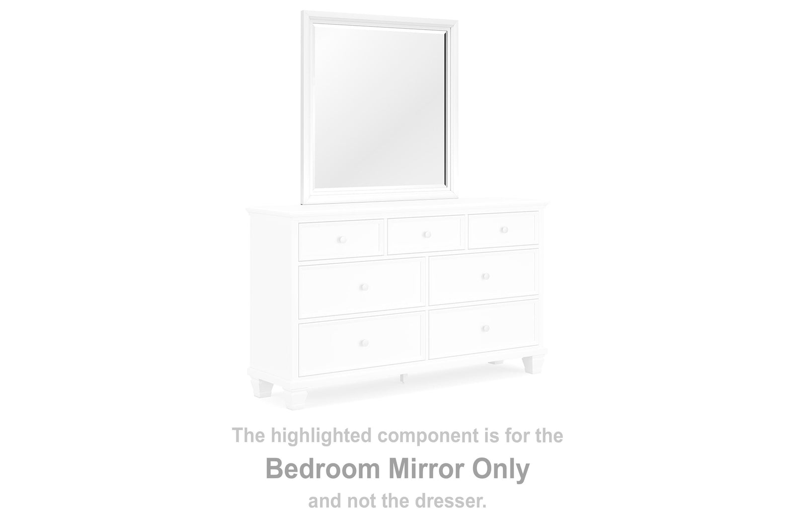 Fortman Bedroom Mirror - White (B680-SI) - Image 3