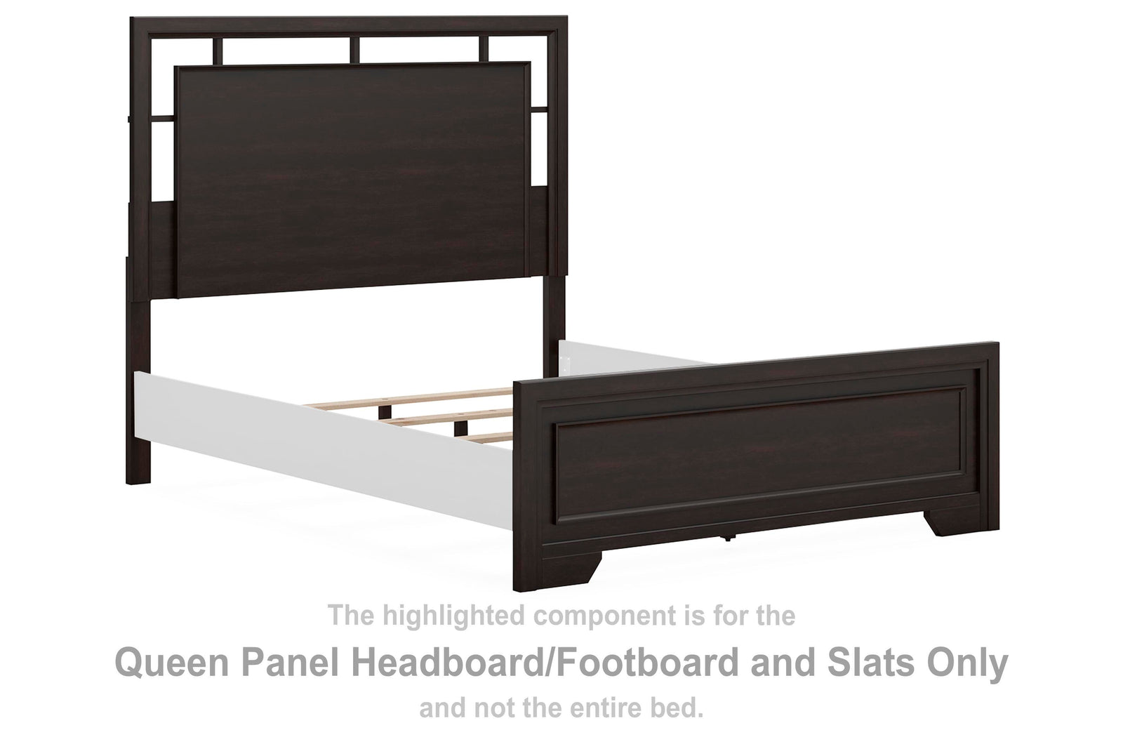 Covetown Panel Headboard/Footboard and Slats - Dark Brown (B441-SI) - Image 3