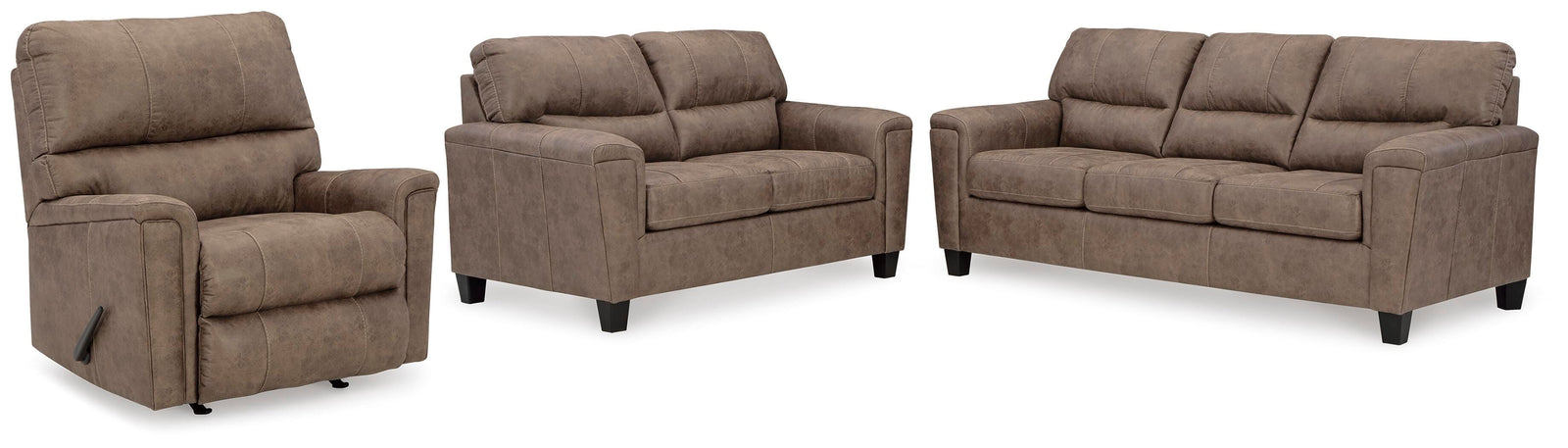 Navi Sofa, Loveseat and Recliner (94004-SI)