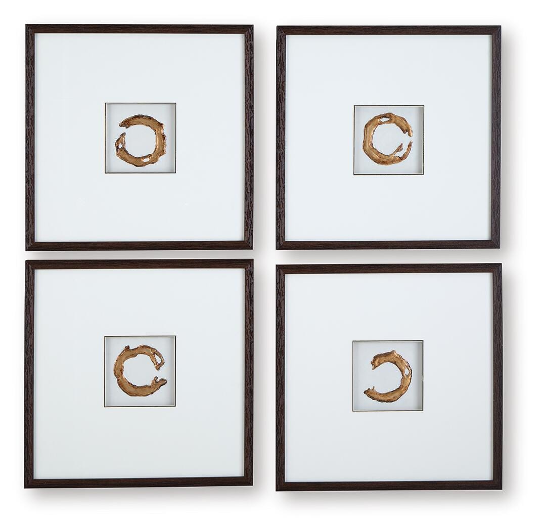 Dallbourne Wall Art (Set of 4) (A8000491-SI)