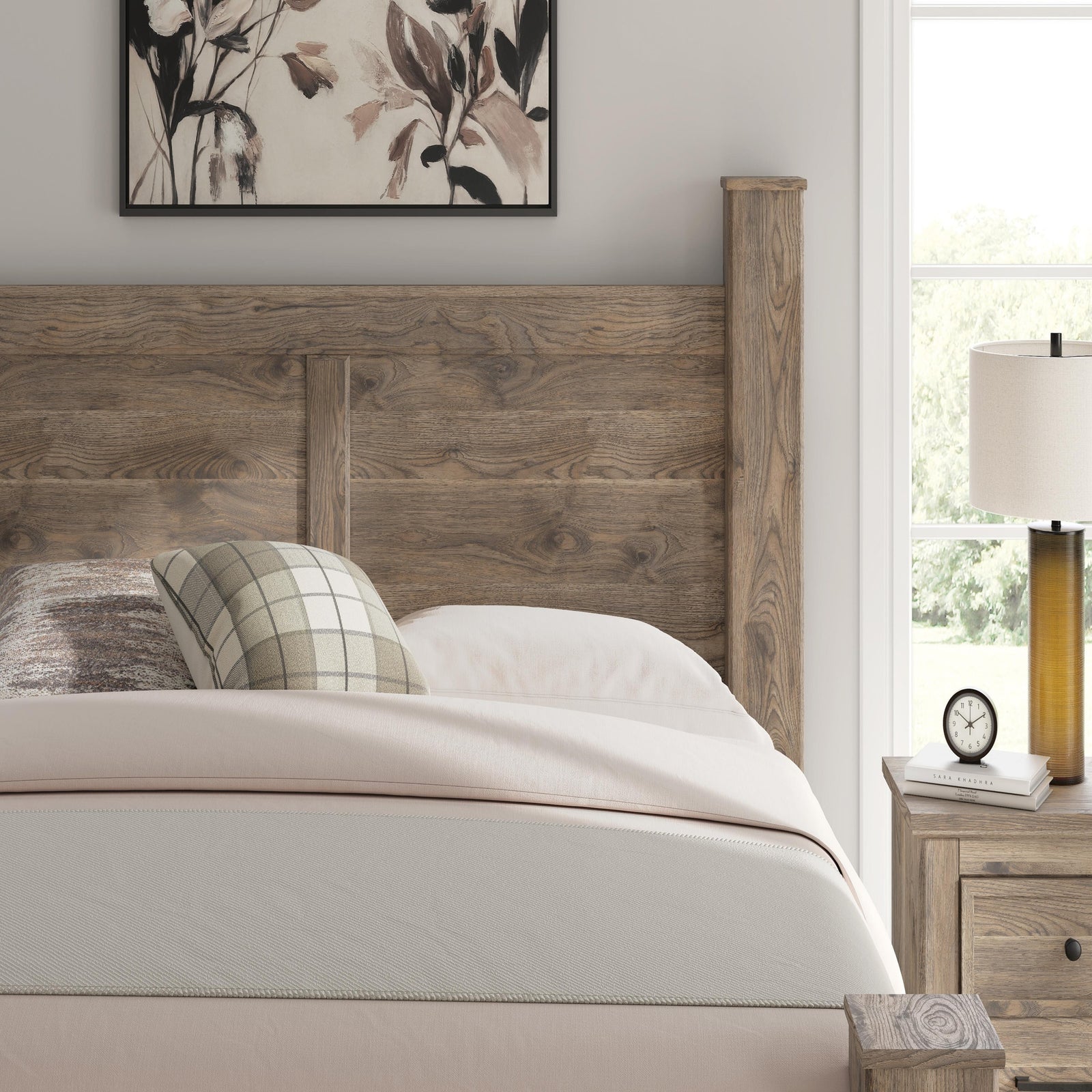 Rusticott King Poster Bed, Dresser, Mirror and Nightstand (PCB2260-SI) - Image 26
