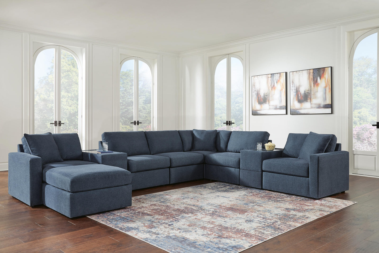 Modmax 8-Piece Sectional and Ottoman (92121-SI) - Image 8