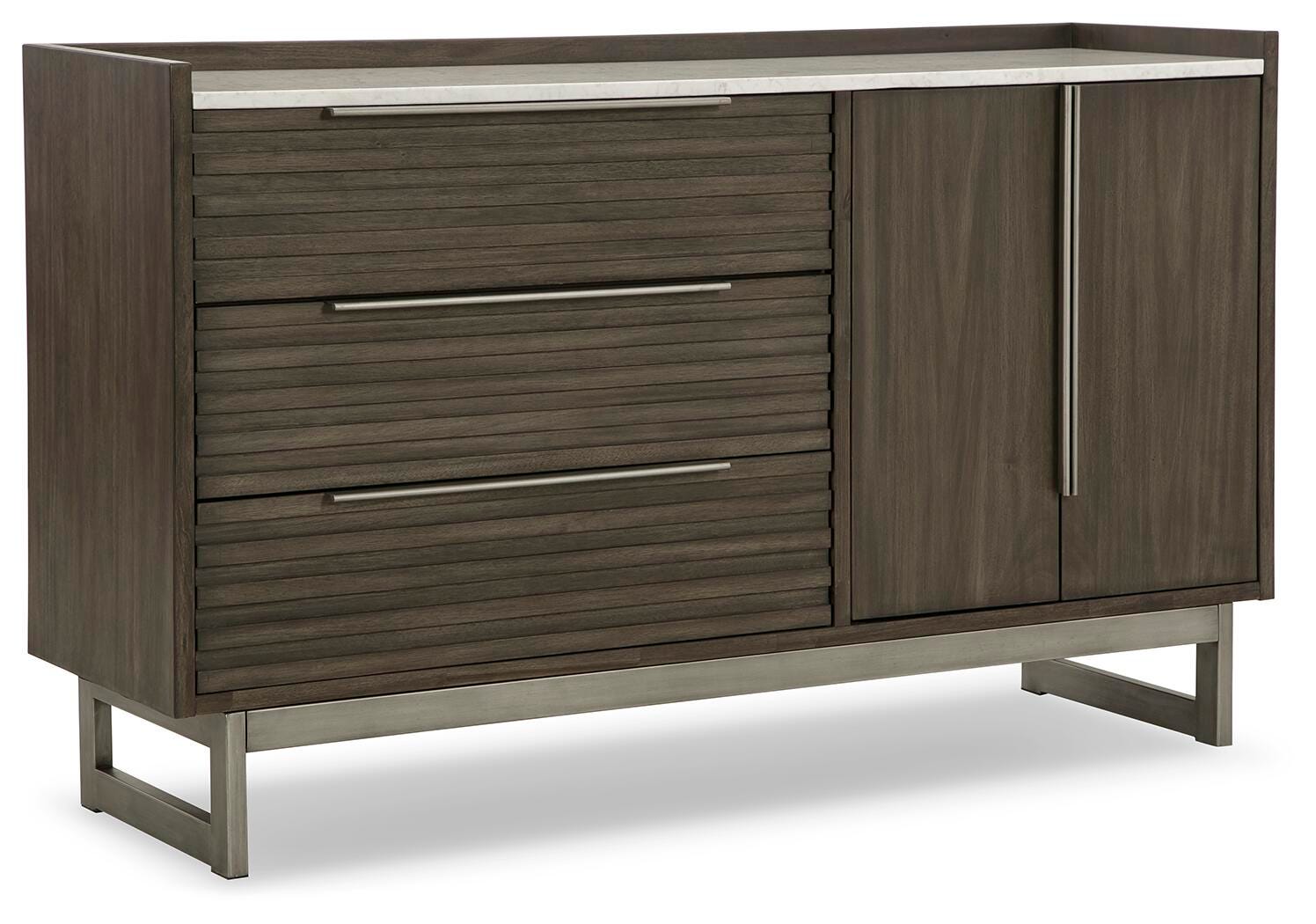 Arkenton Dresser - Grayish Brown/White (B786-SI) - Image 2