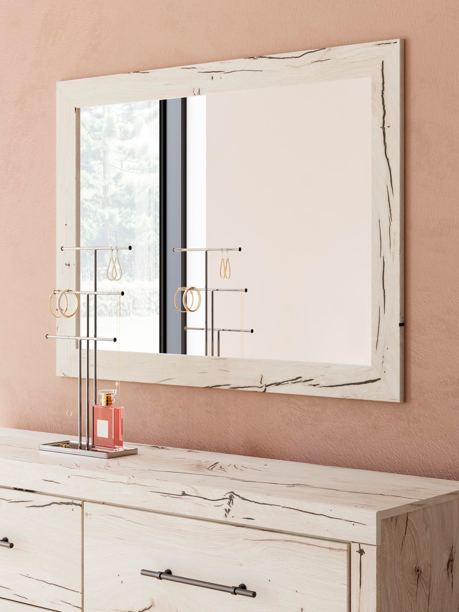 Lawroy Panel Bed with Storage, Dresser and Mirror - Light Natural (B2310-SI) - Image 19