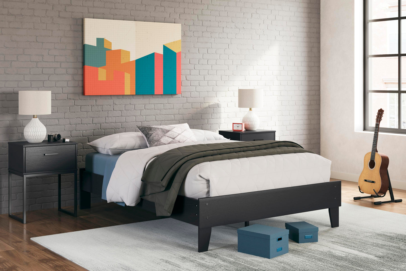 Socalle Platform Bed - Black (EB1865-SI) - Image 26