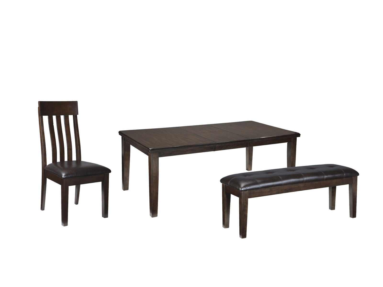 Haddigan Dining Table with 4 Chairs and Bench (D596-SI) - Image 3