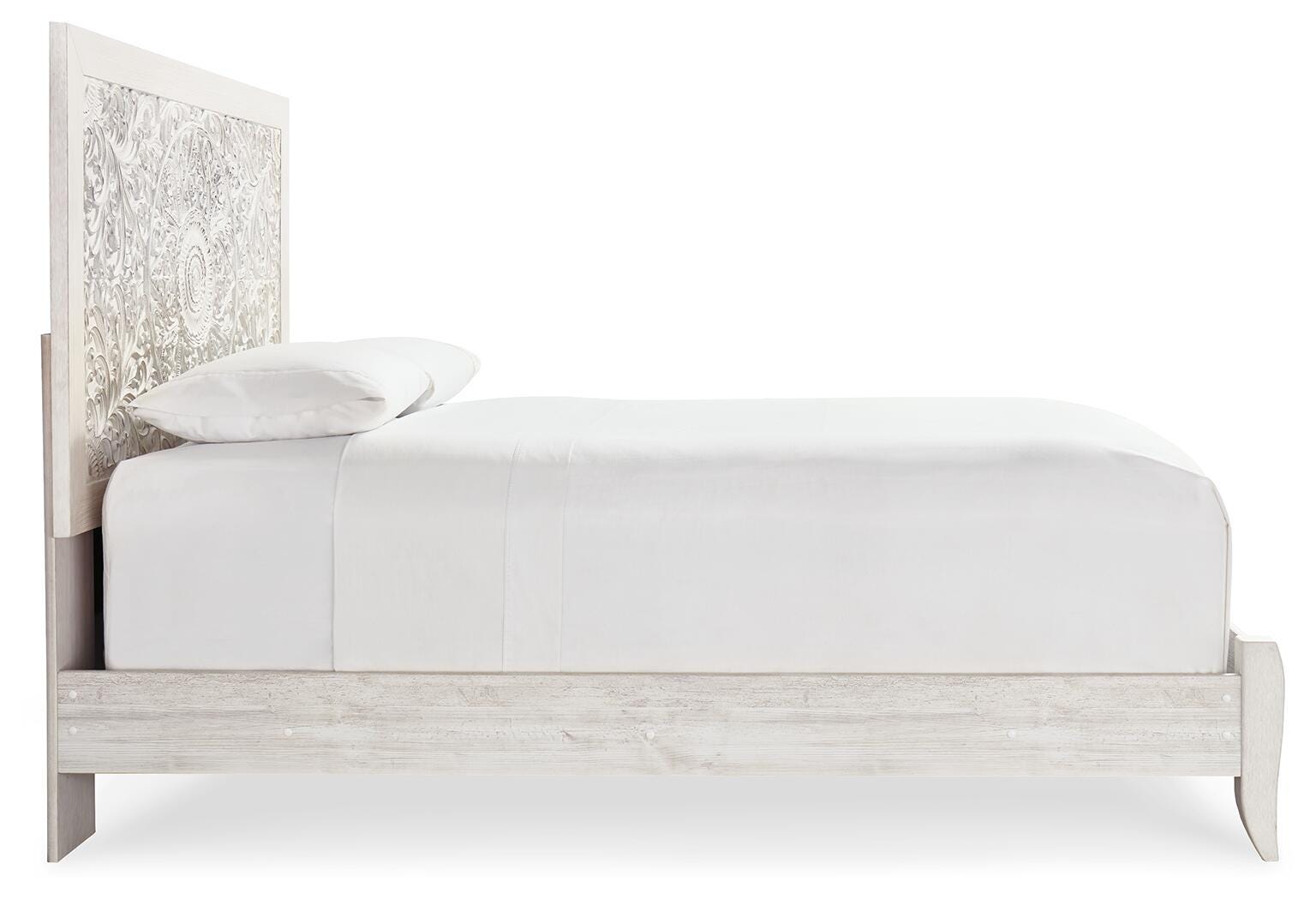 Paxberry Panel Headboard - Whitewash (B181-SI) - Image 5