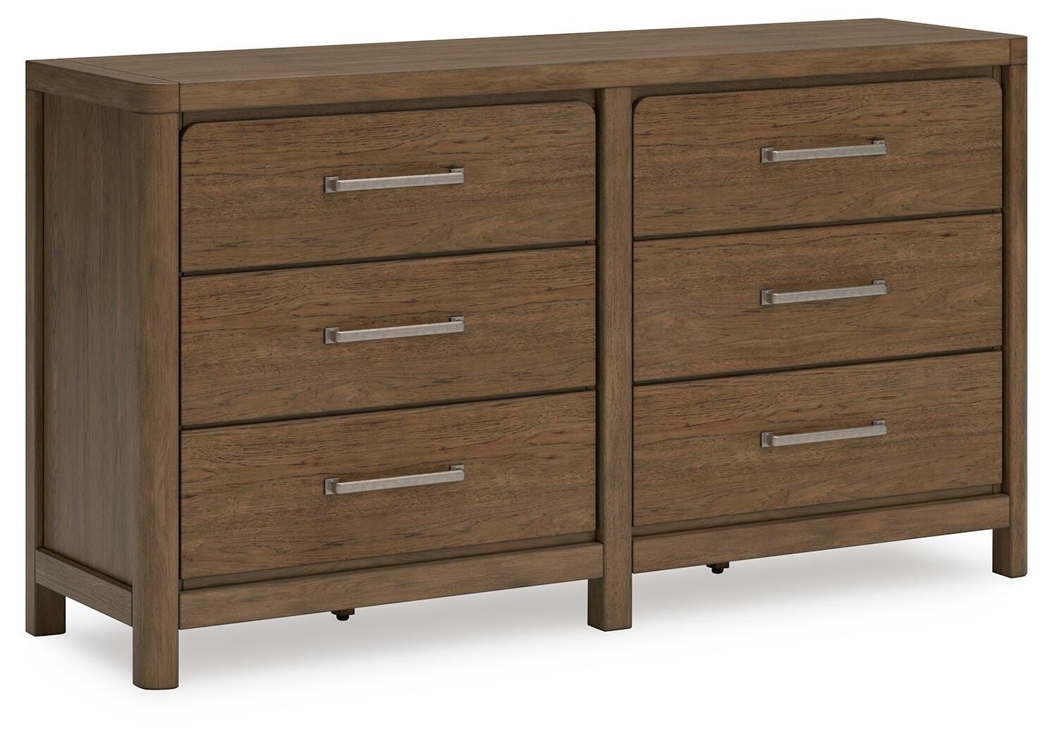 Cabalynn Upholstered Bed, Dresser and 2 Nightstands - Light Brown (B974-SI) - Image 3