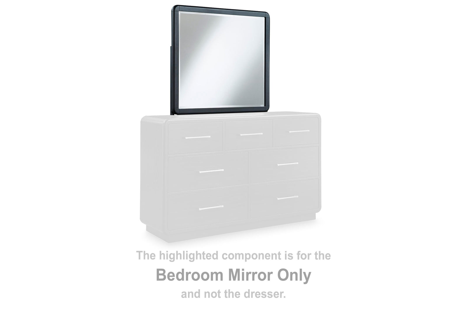 Rowanbeck Bedroom Mirror - Black (B821-SI) - Image 3