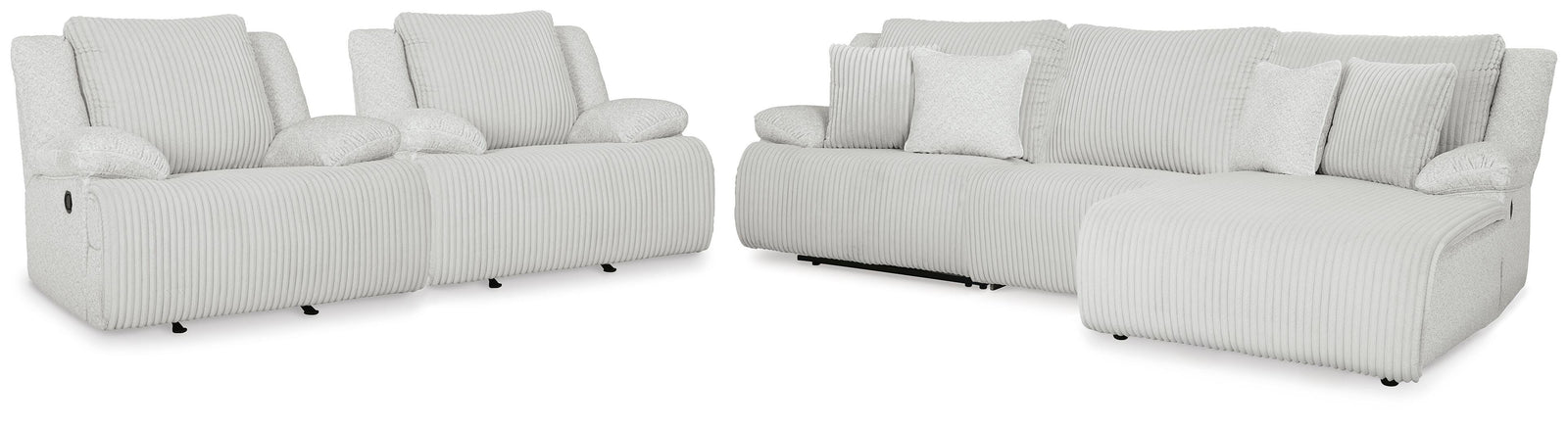 Top Tier 3-Piece Reclining Sectional and 2 Recliners (92706-SI)