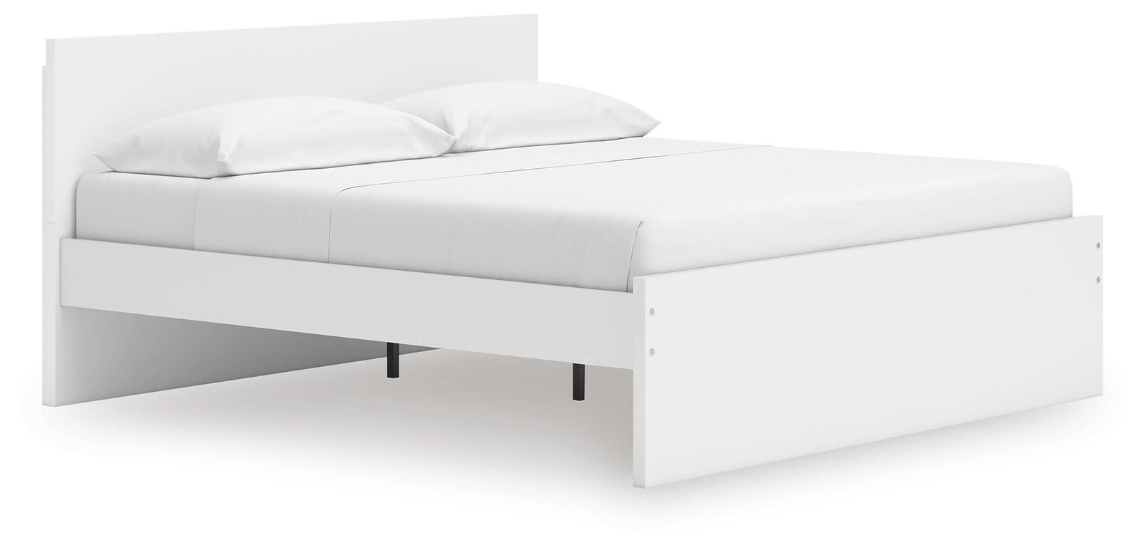 Onita Panel Platform Bed - White (EB9630-SI)