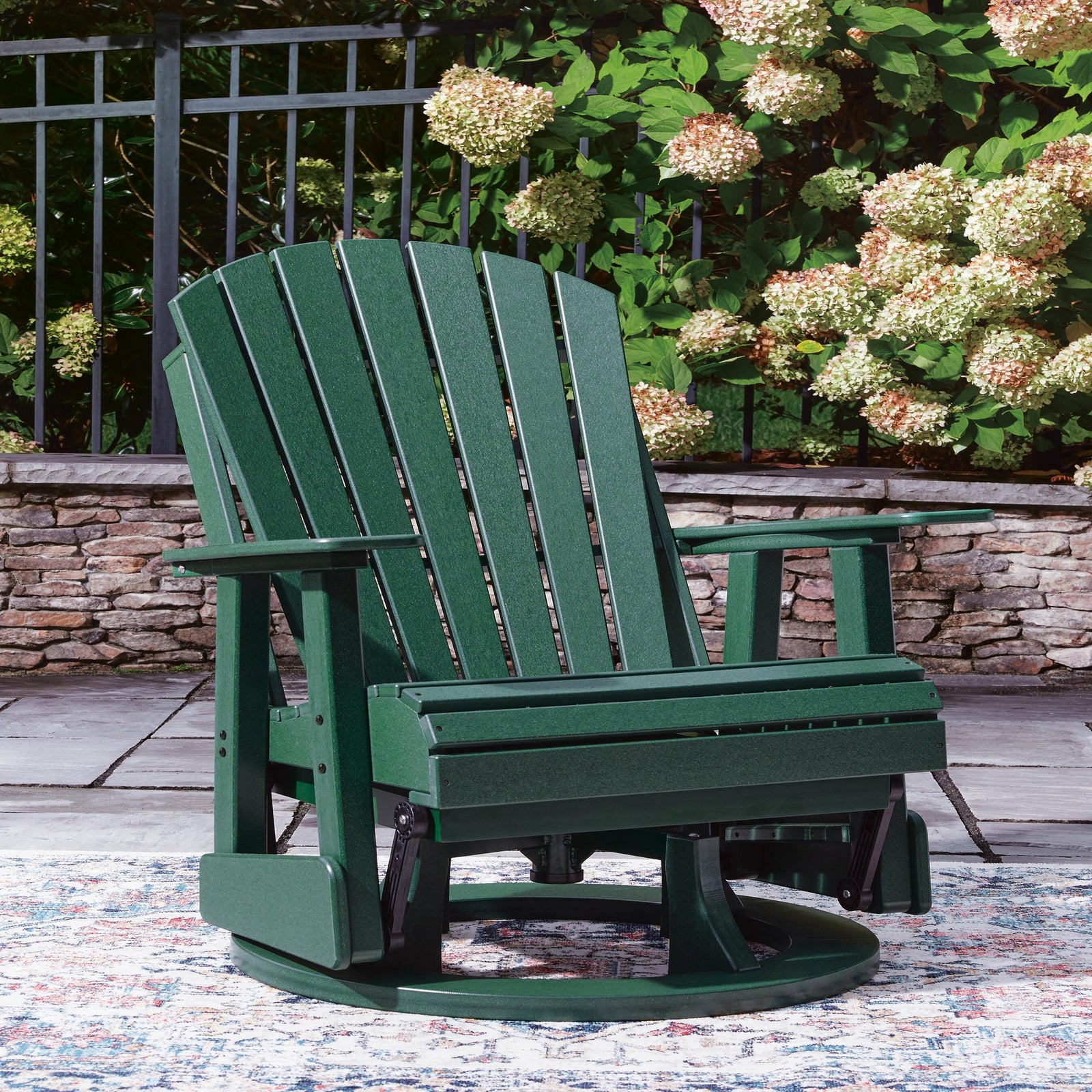 Shell Beach Outdoor Loveseat Glider (PCP115-SI) - Image 7
