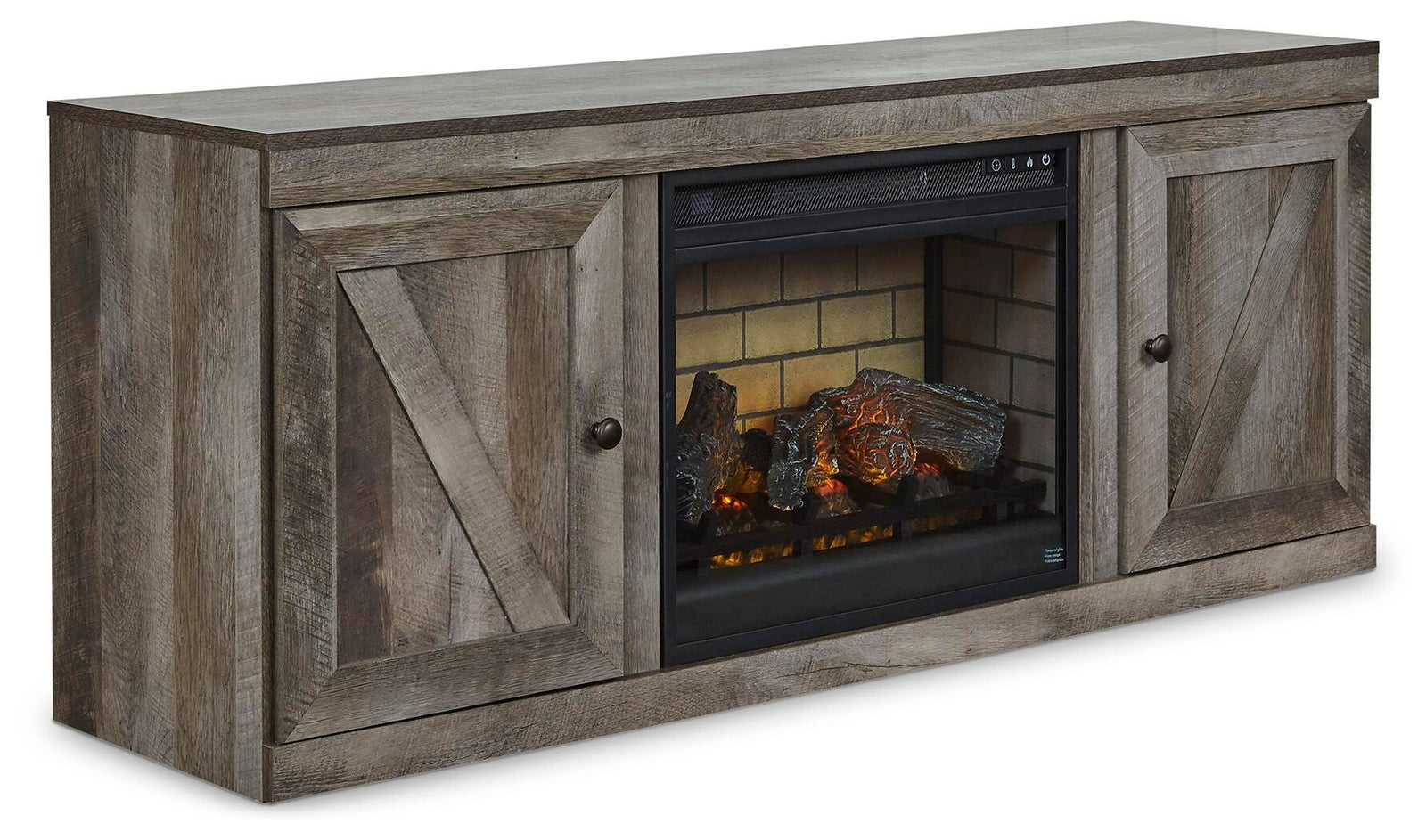 Wynnlow TV Stand with Electric Fireplace (EW0440-SI) - Image 2