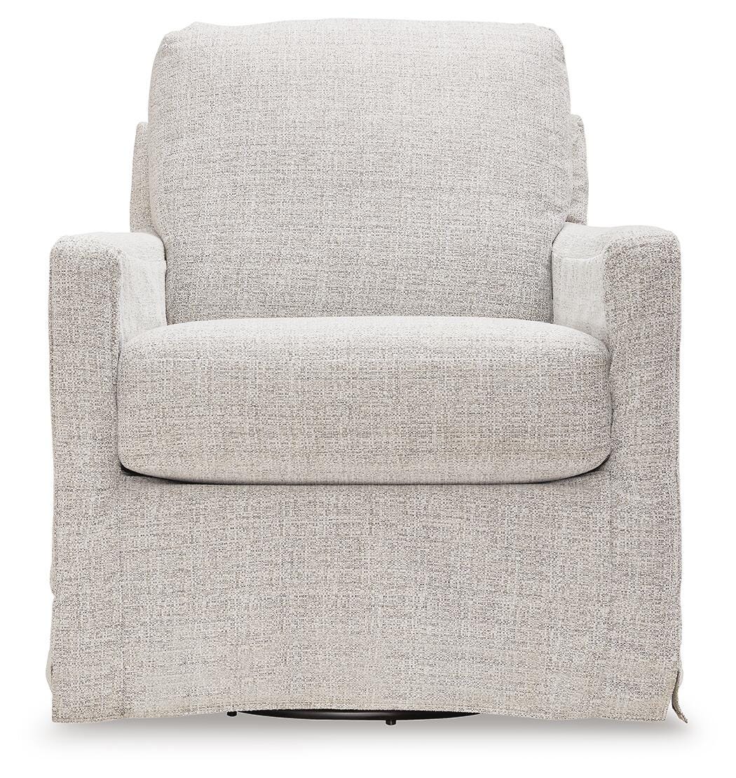 Nenana Next-Gen Nuvella Swivel Glider Accent Chair (A3000644-SI) - Image 2