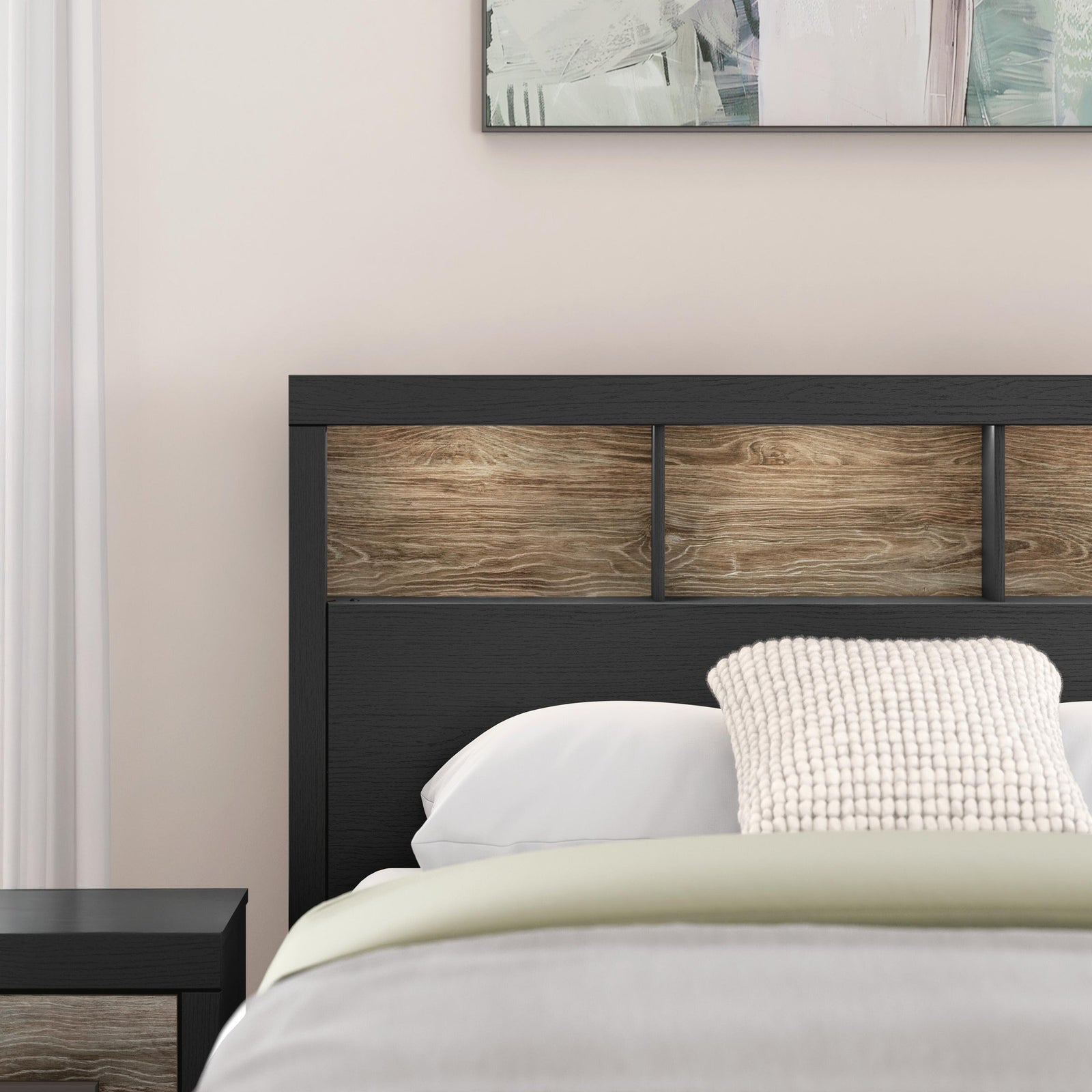 Broachmyn Lighted King Bookcase Headboard (PCB1118-SI) - Image 47