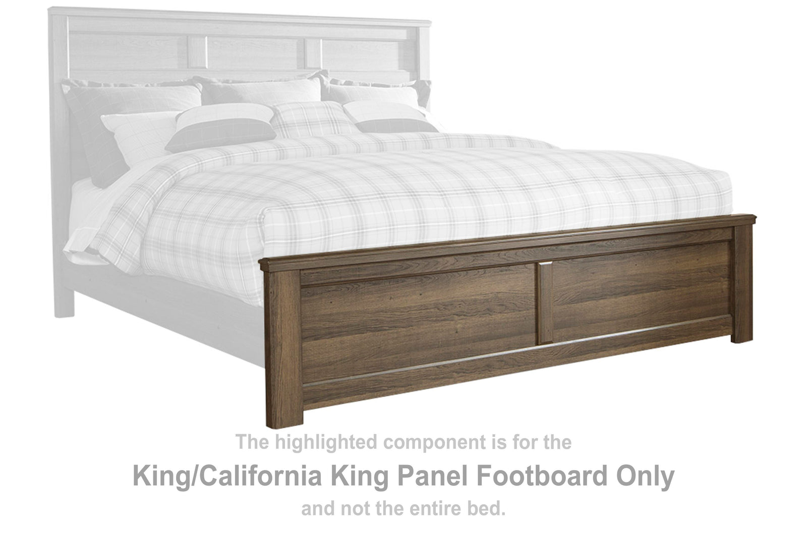 Juararo Panel Footboard - Dark Brown (B251-SI)