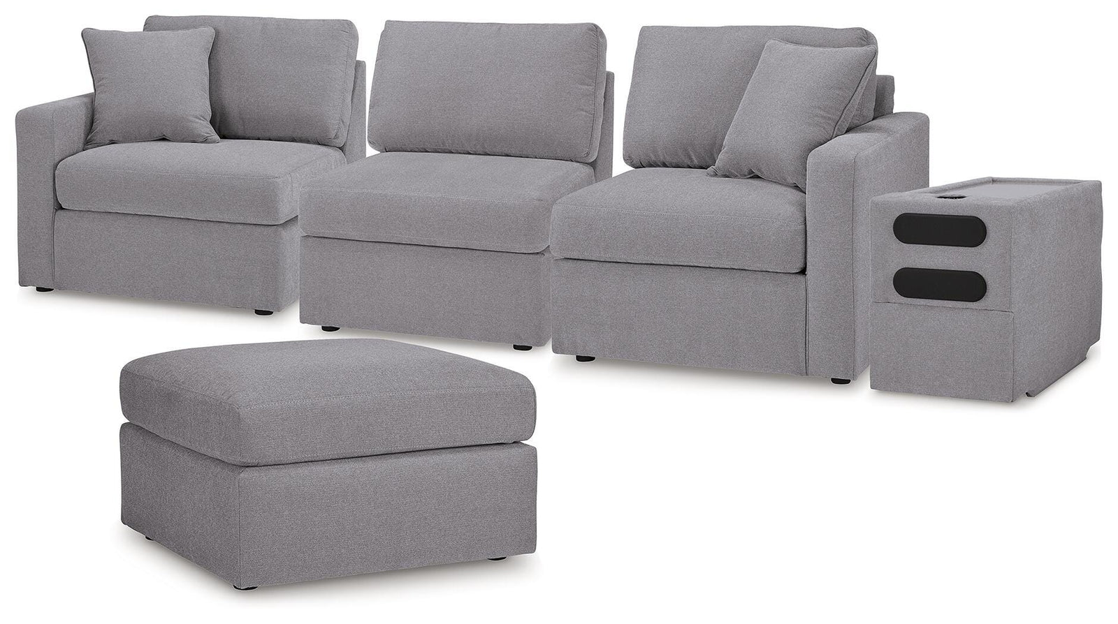 Modmax 4-Piece Sectional and Ottoman (92104-SI)