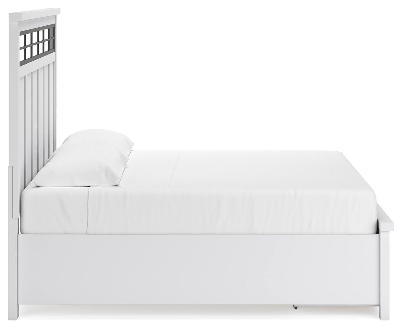 Ashbryn Panel Storage Bed, Dresser, Mirror and Nightstand - White/Natural (B844-SI) - Image 12