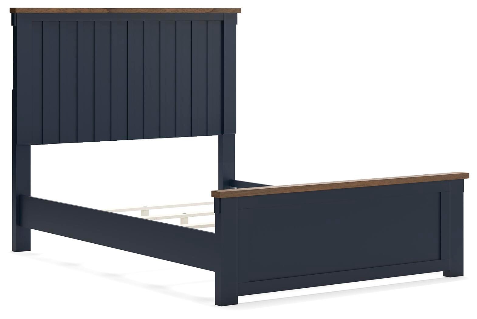 Landocken Panel Bed (Youth) - Brown/Blue (B414-SI) - Image 2