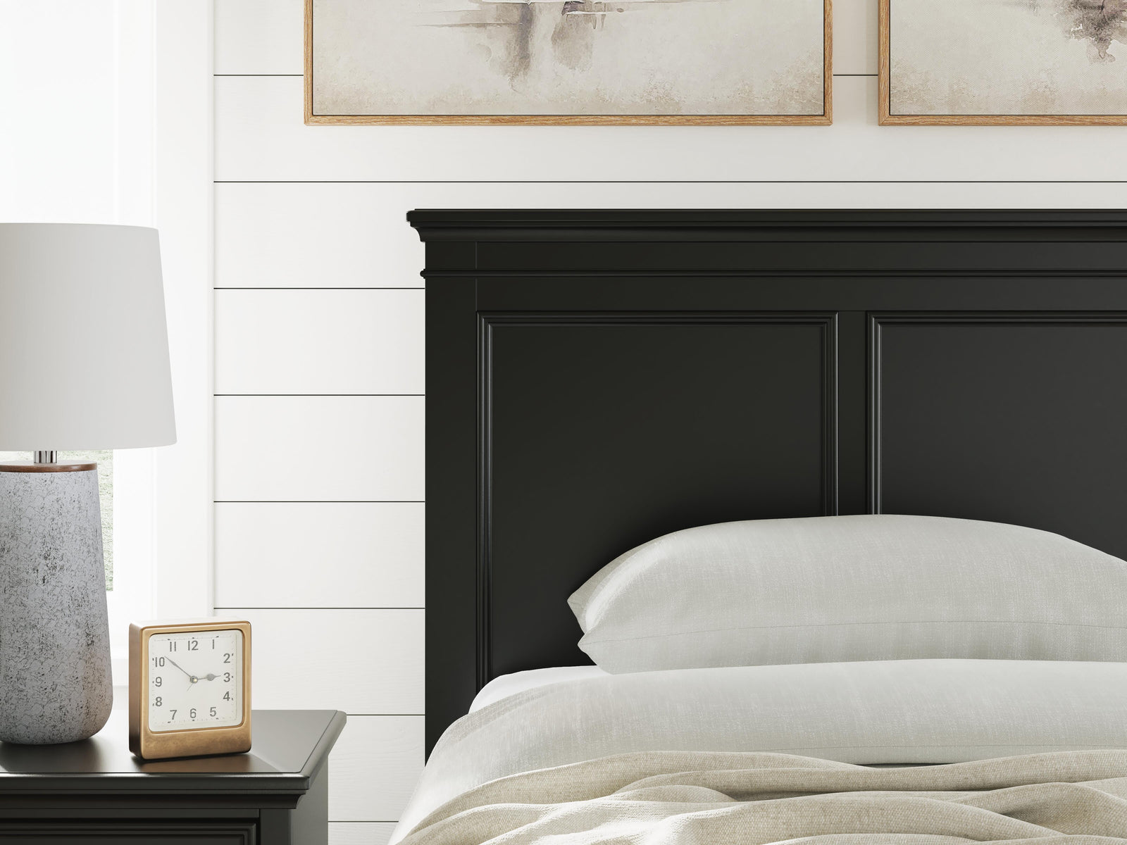 Lanolee Panel Headboard - Black (B687-SI) - Image 8