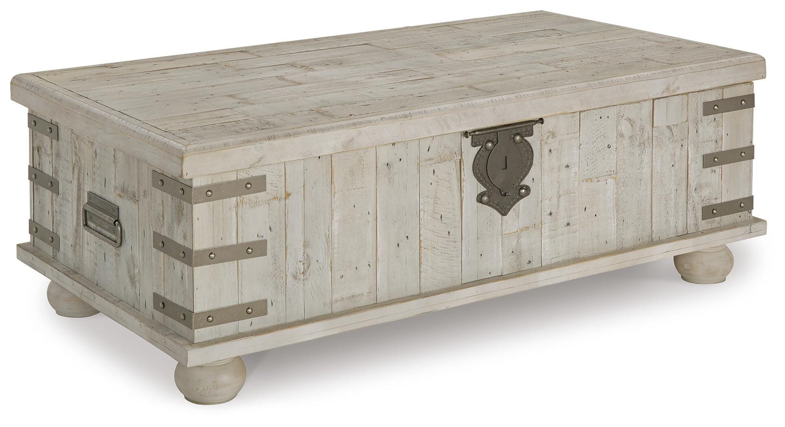 Carynhurst Coffee Table with Lift Top - White Wash Gray (T757-SI)