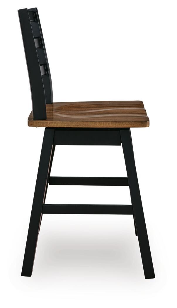 Wildenauer Counter Height Barstool (Set of 2) (D634-SI) - Image 4