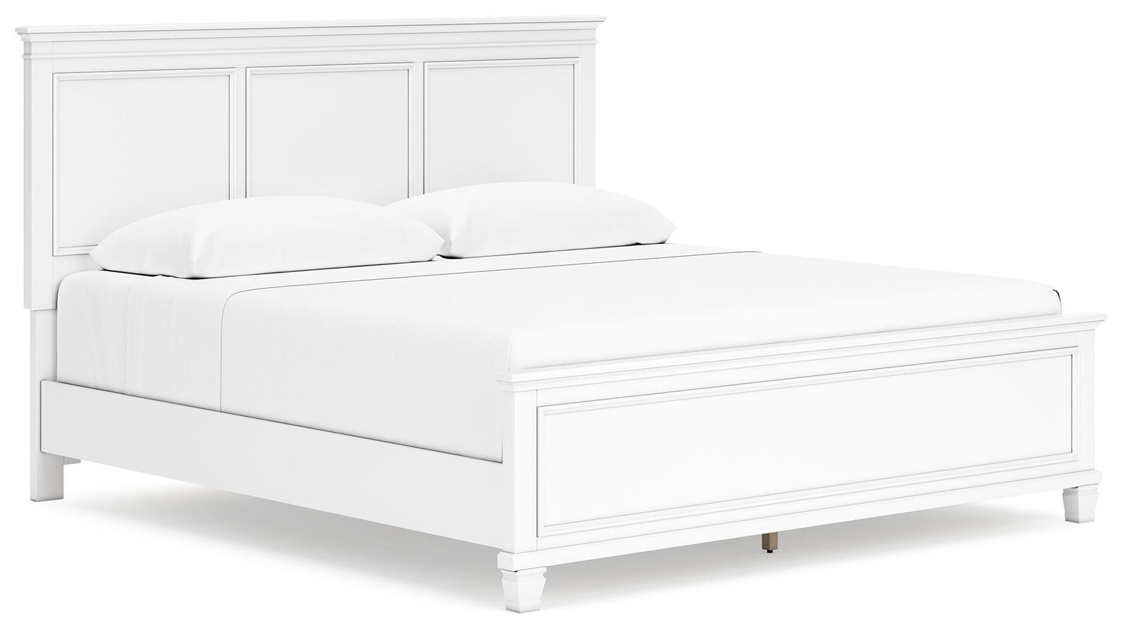 Fortman Panel Bed, Dresser, Mirror, Chest and Nightstand - White  (B680-SI) - Image 18