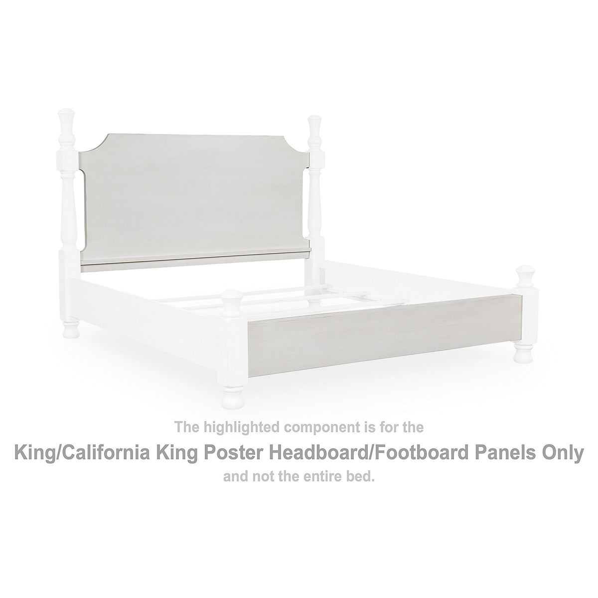 Rowlenstown King/California King Poster Headboard/Footboard Panels (PCB823-SI)