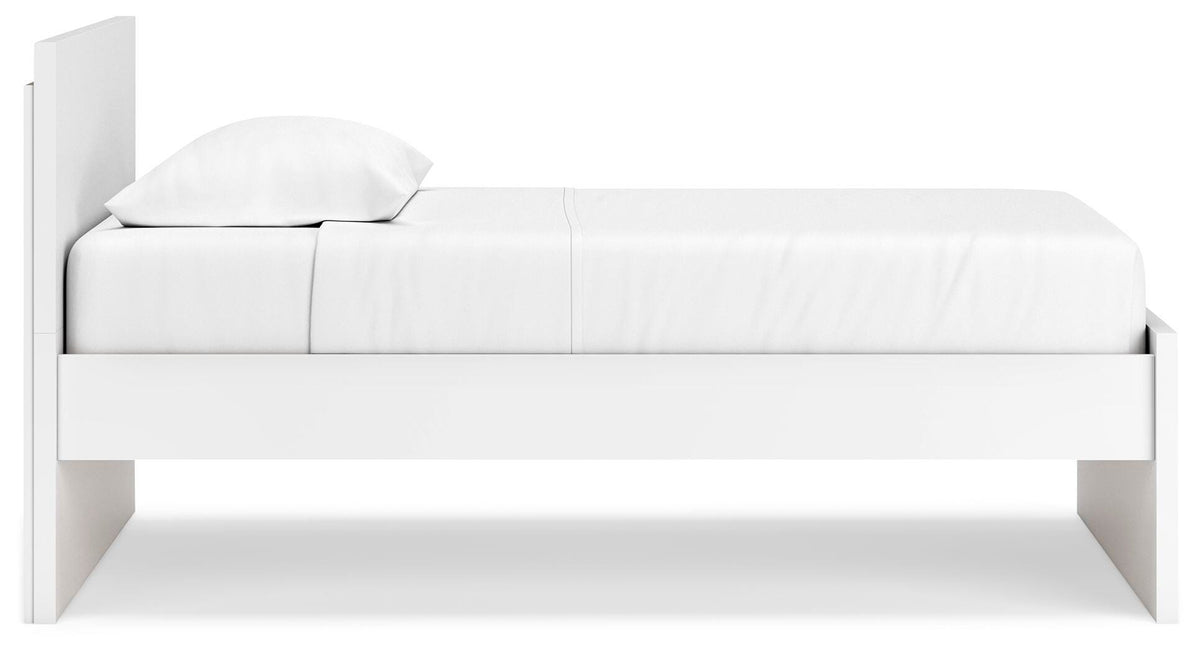 Onita Panel Platform Bed (Youth) - White  (EB9630-SI) - Image 7