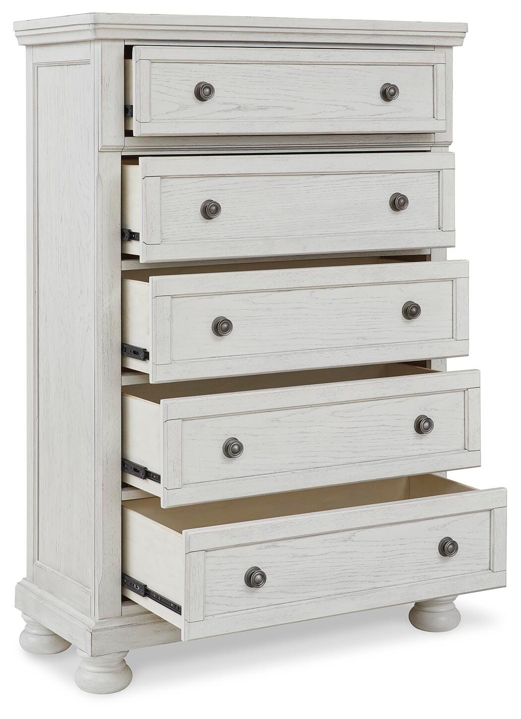 Robbinsdale Panel Storage Bed, Dresser, Chest and 2 Nightstands (B742-SI) - Image 10