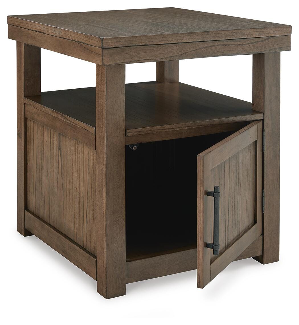 Boardernest Coffee Table and 2 End Tables - Brown  (T738-SI) - Image 7