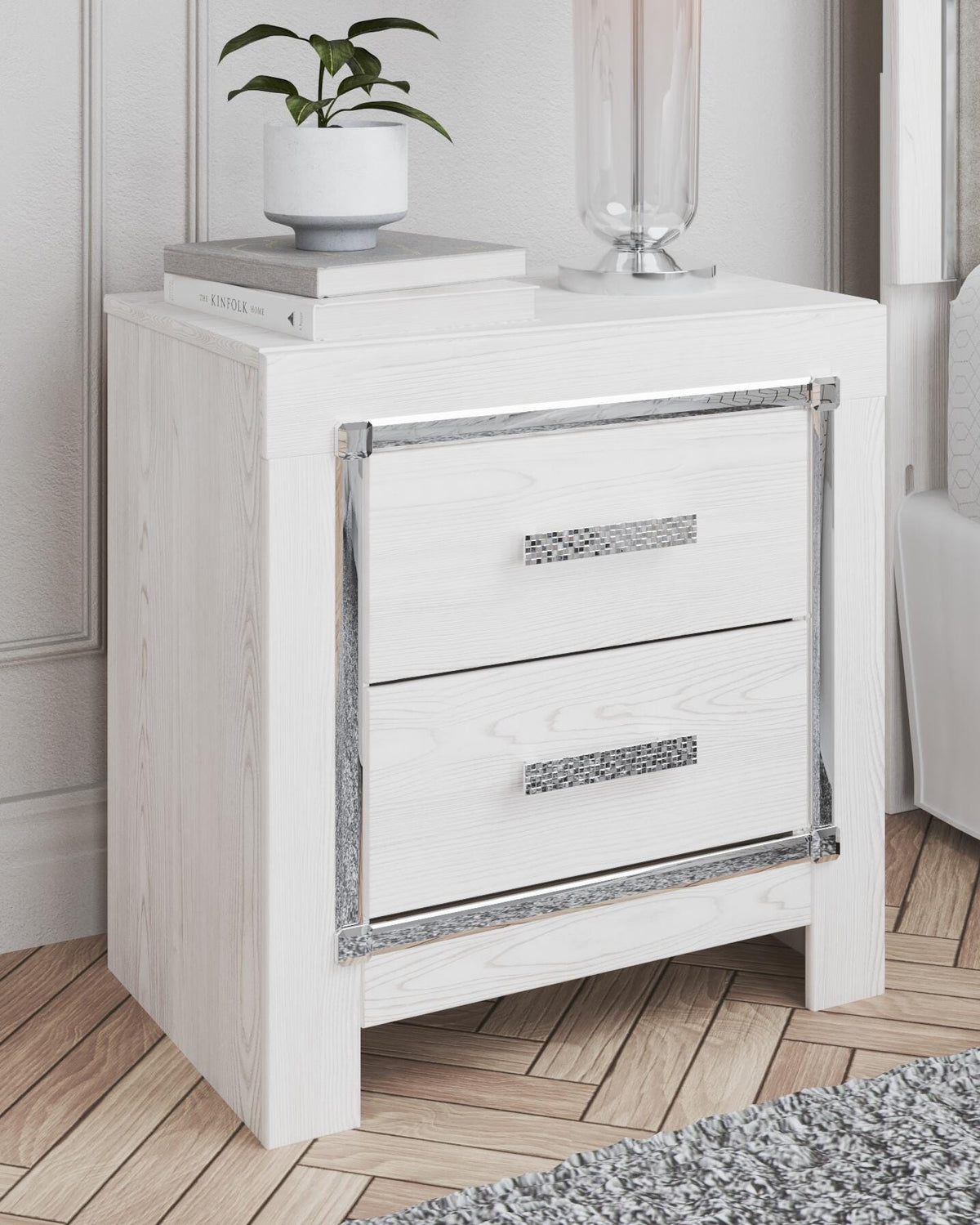Altyra Panel Bed, Dresser, Mirror, Chest and Nightstand - White  (B2640-SI) - Image 31
