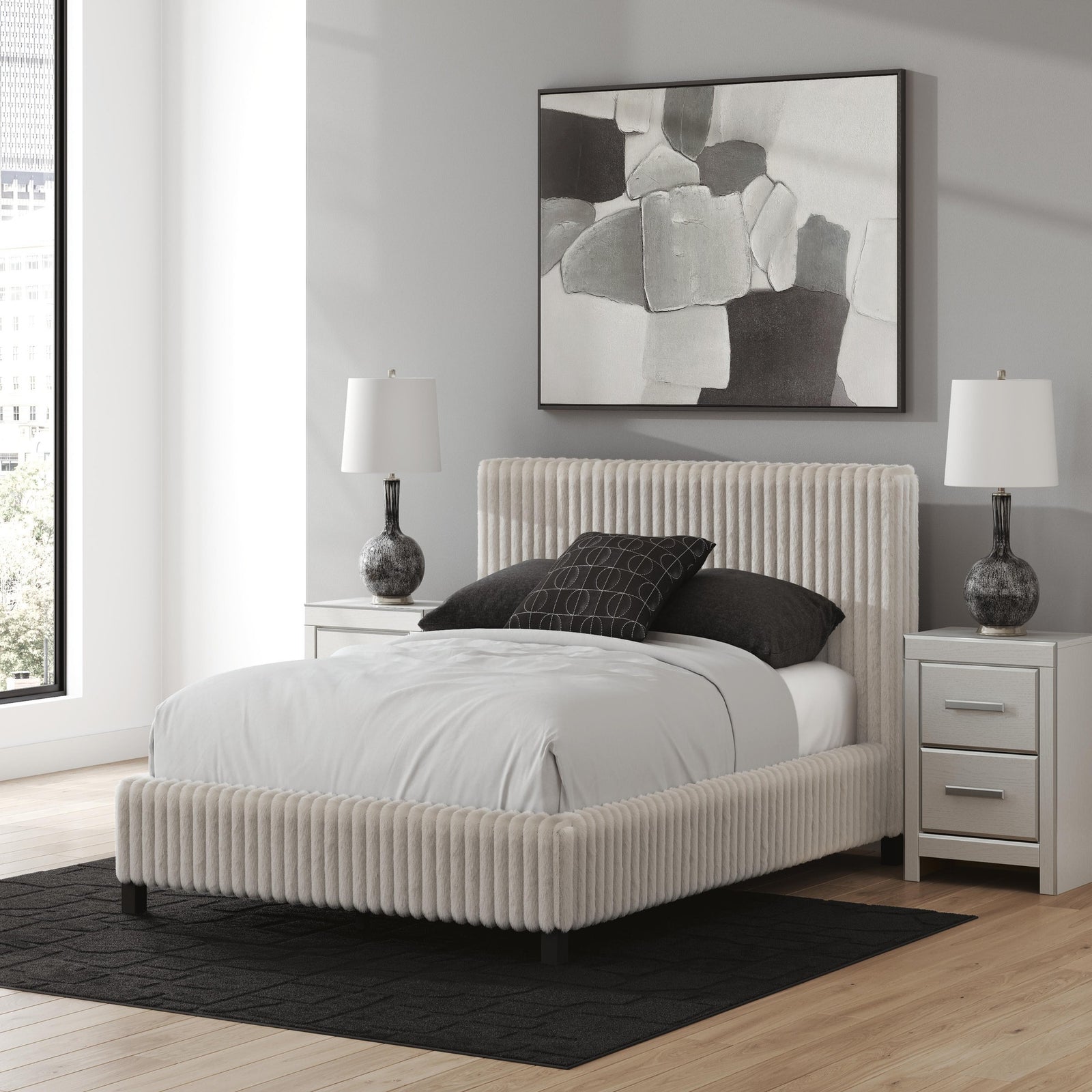 Zuraleus Queen Upholstered Bed (PCB3381-SI) - Image 8
