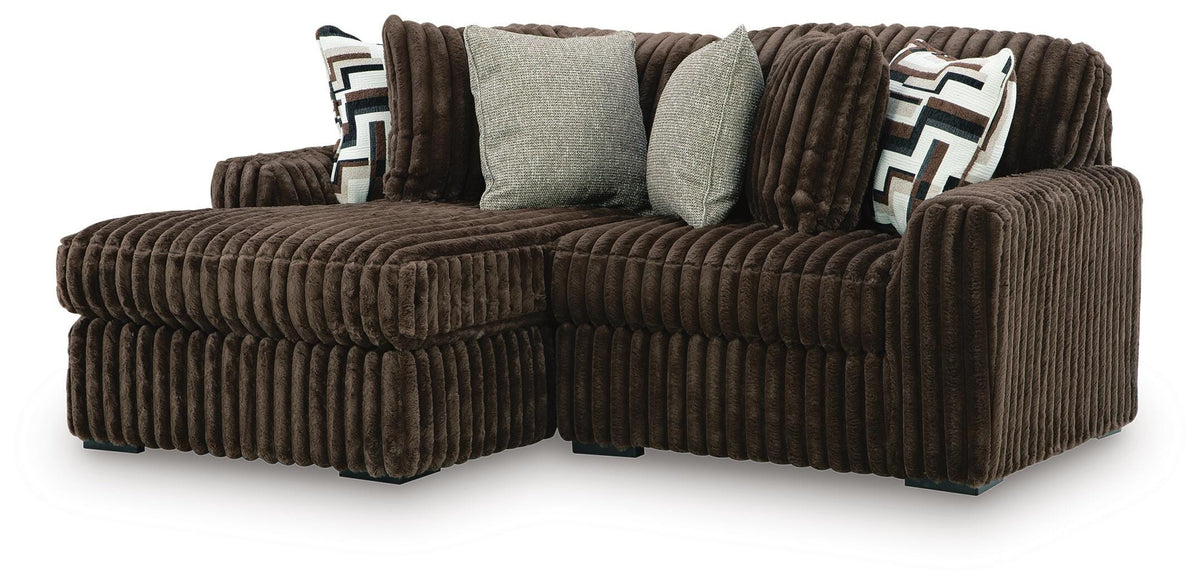 Midnight-Madness 2-Piece Sectional with Chaise (98104-SI)
