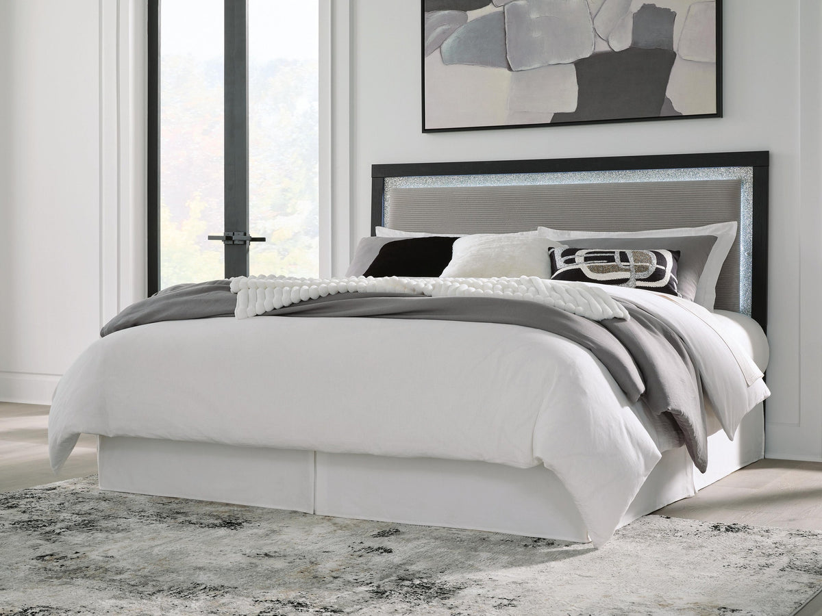 Maeling King Upholstered Panel Headboard (PCB1115-SI) - Image 6