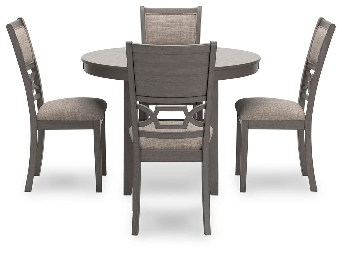 Wrenning Dining Table and 4 Chairs (Set of 5) (D425-SI) - Image 2