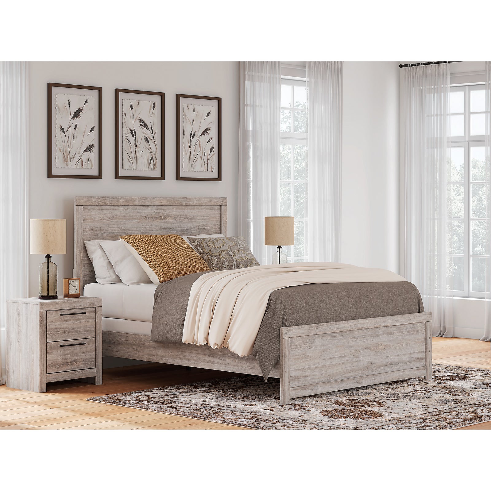 Broachmyn Queen Panel Bed, Dresser and Nightstand (PCB1120-SI) - Image 28