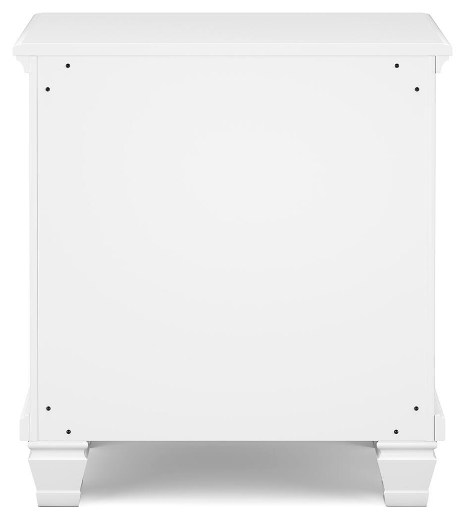 Fortman Panel Bed, Dresser, Mirror, Chest and 2 Nightstands - White  (B680-SI) - Image 27