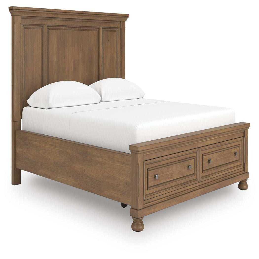 Feddinger California King Panel Storage Bed, Dresser and Nightstand (PCB779-SI) - Image 11