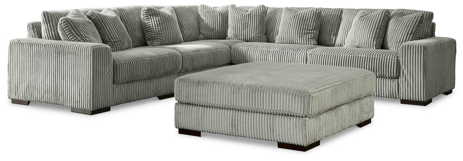 Lindyn 5-Piece Sectional and Ottoman (21105-SI)