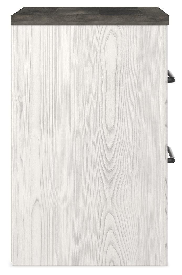 Gerridan Panel Bed, Dresser, Mirror and 2 Nightstands - White/Gray  (B1190-SI) - Image 14