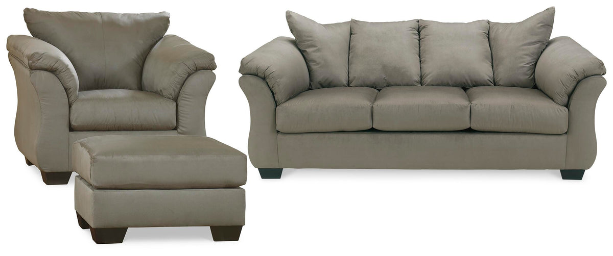 Darcy Sofa, Chair and Ottoman (75005-SI)