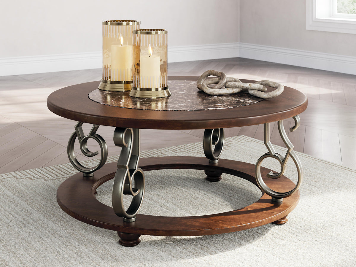 Frallyn Coffee Table - Dark Brown  (T623-SI) - Image 5
