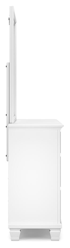 Fortman Panel Bed, Dresser, Mirror and Nightstand - White  (B680-SI) - Image 8