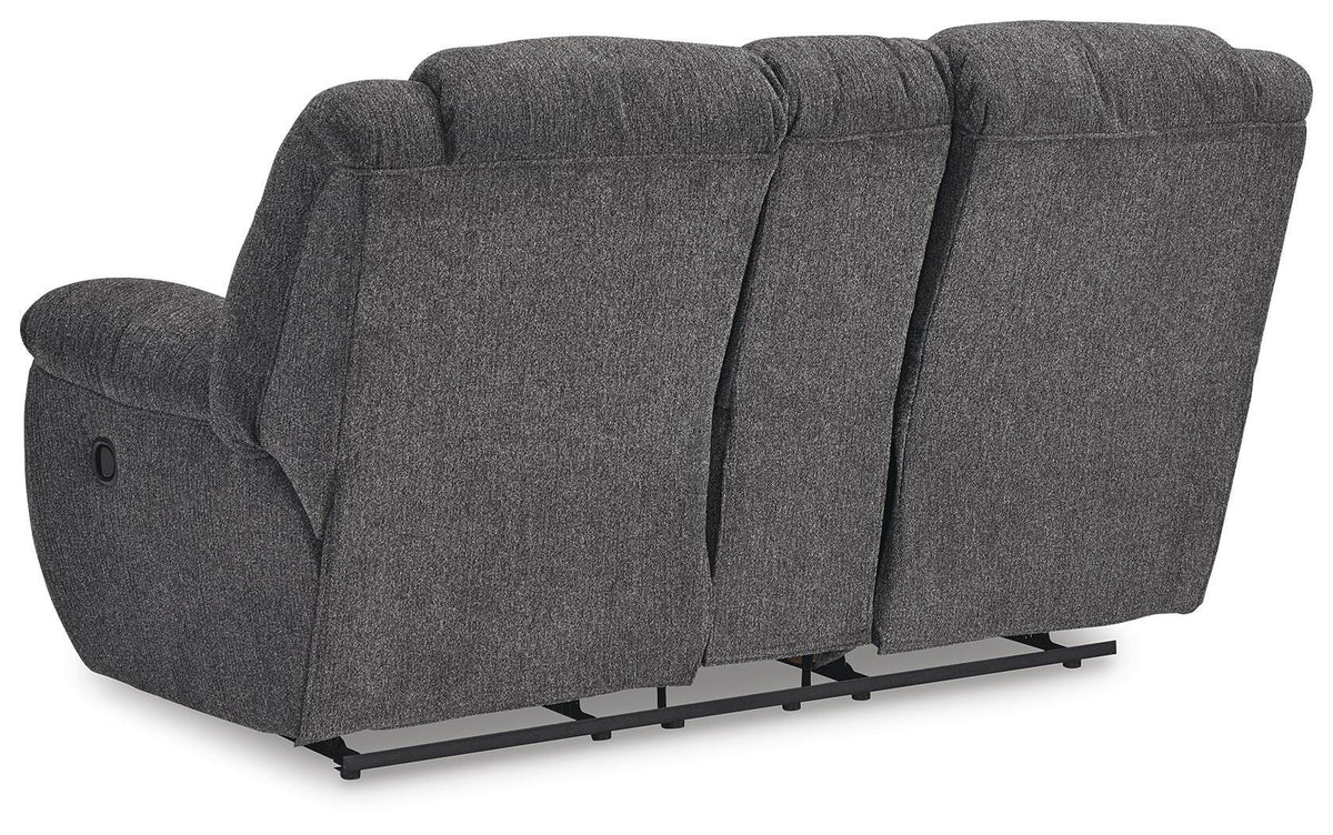 Foreside Reclining Loveseat with Console (38104-SI) - Image 5