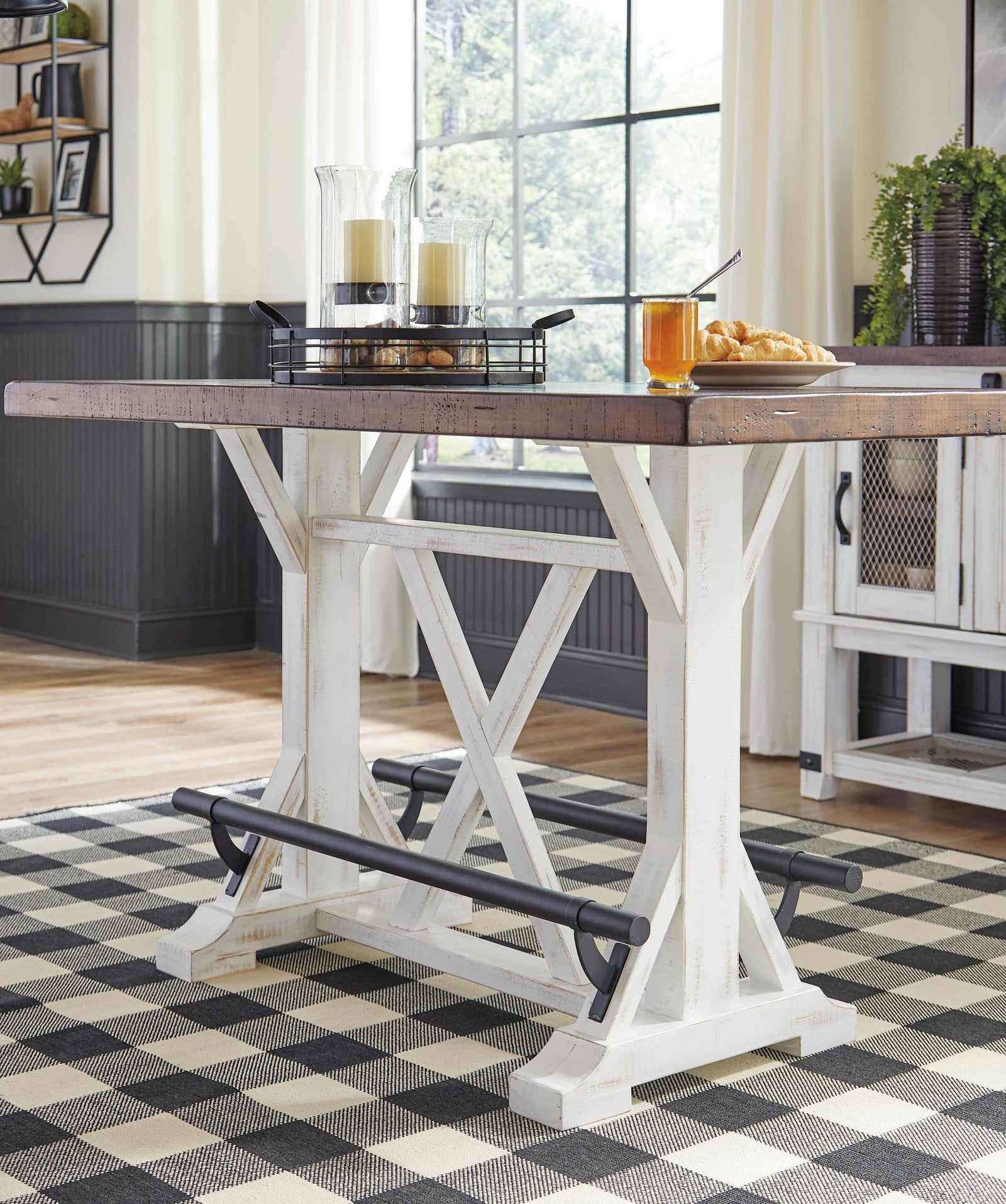 Valebeck Counter Height Dining Table and 4 Barstools (D546-SI) - Image 8