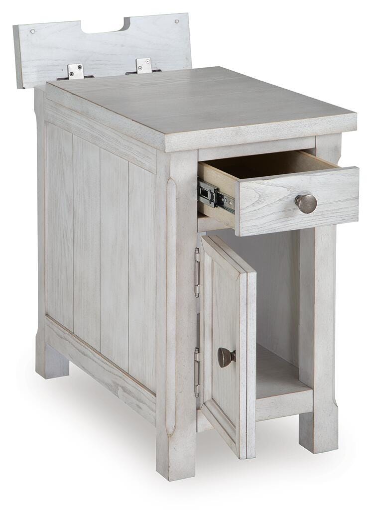 Robbinsdale Chairside End Table - Antique White  (T729-SI) - Image 3