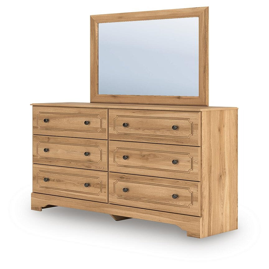 Aleaport Full Panel Bed, Dresser and Mirror (PCB1075-SI) - Image 8