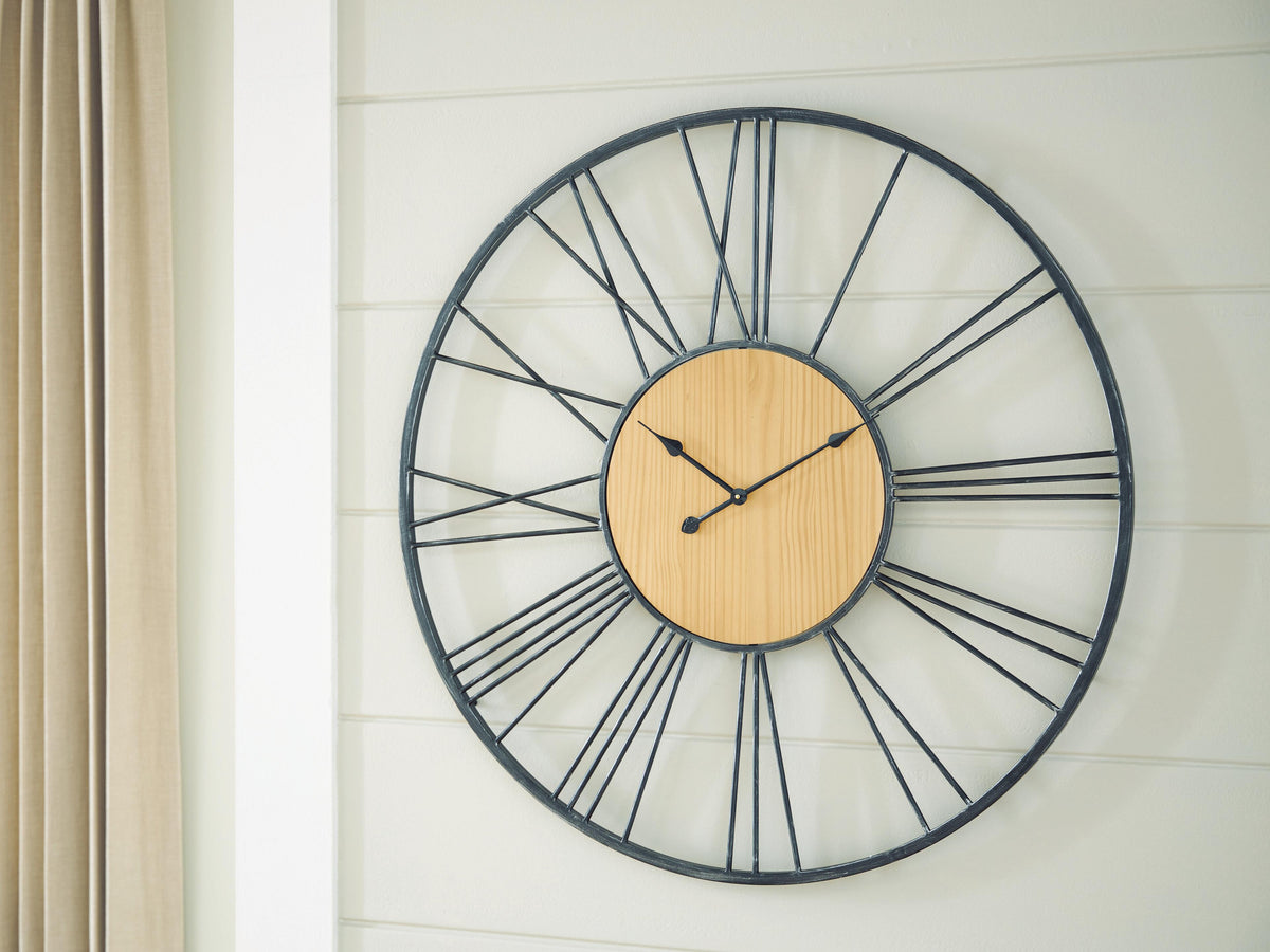 Brockett Wall Clock (A8010452-SI) - Image 2